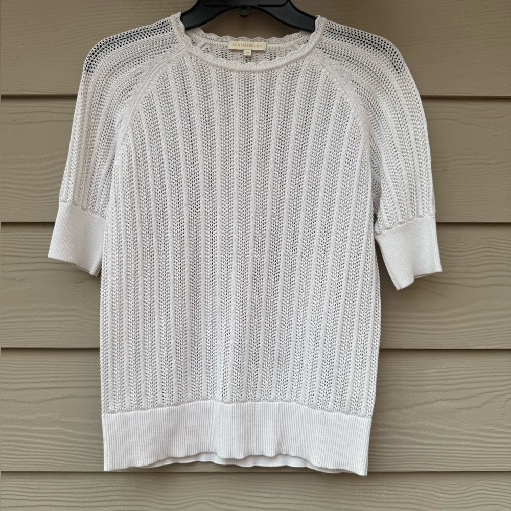 ANN MASHBURN Cotton Knit Top